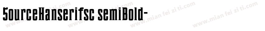 5ourceHanserifsc semiBold字体转换